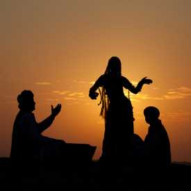 Cultural evening at Sand dunes - Jaisalmer